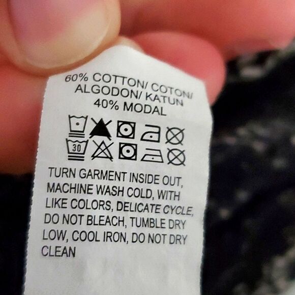 Lucky Brand Boho Paisley Floral Flowy Long Sleeve Modal Blend Knit Top - Picture 9 of 9